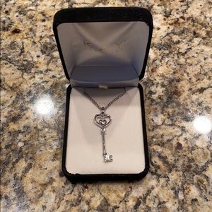 Kay heart key necklace